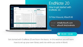 How to get started with the new EndNote 20 and reference management [upl. by Nogam]