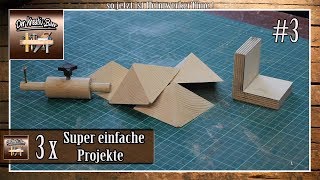 ⚠️ 3 Super einfache Projekte aus Holz  3 [upl. by Chic168]