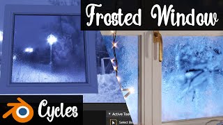 Making frosted window in Blender Cycles [upl. by Ellekcir]