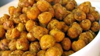 Indian Spiced Roasted Chickpeas Recipe  Quick Easy Delicious [upl. by Dorraj]