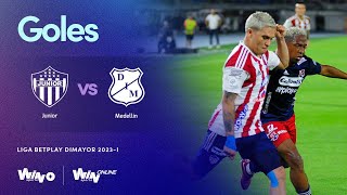 Junior vs Medellín Goles Liga BetPlay Dimayor 20231  Fecha 2 [upl. by Flori]