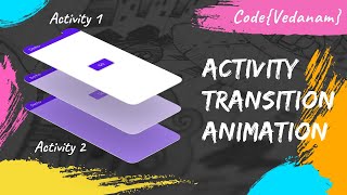 Activity Transition Animation  android java transitions activity animations [upl. by Caasi]