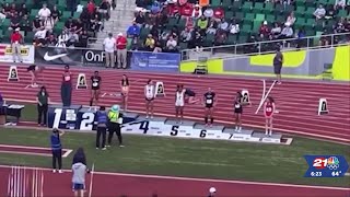 Transgender athlete receives Boos from the crowd after winning girls 200M state title [upl. by Ashbey797]