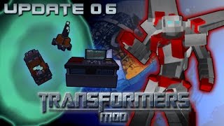 Minecraft  FiskFilles TRANSFORMERS MOD Update 060 Space Bridge Cybertron Map [upl. by Atisor973]