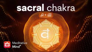 SACRAL CHAKRA Healing Vibrational Sound Bath w OCEAN Sounds  Emotional Balance  Sexual Healing [upl. by Claudio]