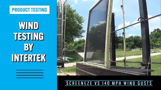 SCREENEZE®  Interek Wind Test Approved 140 mph [upl. by Anafetse522]