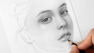 How to draw a face for beginners from sketch to finish  Emmy Kalia [upl. by Pazia500]