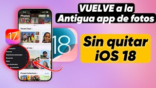 How to Get iOS 17 Gallery Back in iOS 18 [upl. by Aleta]