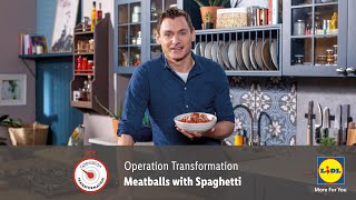 Meatballs amp Spaghetti Recipe with David Gillick  Operation Transformation [upl. by Aicileb]