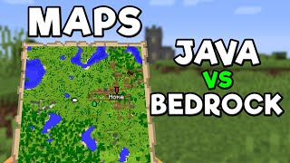 How to Make a Map in Minecraft  Java VS Bedrock [upl. by Willms]