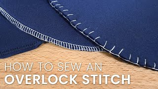 How to Hand Sew an Overlock Stitch [upl. by Hsakaa]