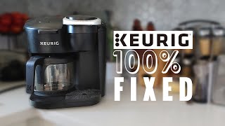 Keurig KDuo Not Brewing Coffee  100 FIXED  No Tools Required [upl. by Effy]