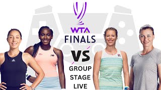 Jessica PegulaCoco Gauff vs SiegemundZvonareva  WTA Finals 2023 Group Stage Game Live Today [upl. by Barden]