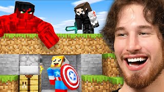 Minecraft Manhunt But Im CAPTAIN AMERICA [upl. by Berg]