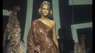 VERSACE ATELIER Fall 2000 Haute Couture Paris  Fashion Channel [upl. by Ayahc629]