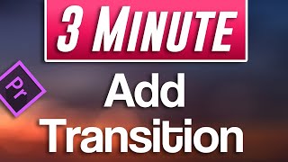 Premiere Pro  How to Add Transitions Between Clips [upl. by Kinchen]