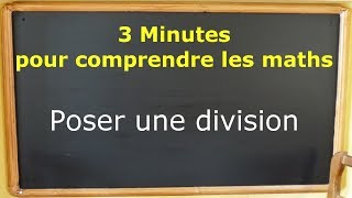 Comment poser une division à la main [upl. by Minoru]