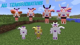 Minecraft Dragon Block C Mod  All Arcosian Transformations  Minecraft Dragon Ball Z [upl. by Aires]