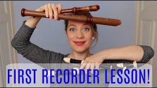 Your first RECORDER LESSON  Team Recorder BASICS [upl. by Nohsav296]