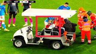 Hirving Lozano INJURY Vs Leicester city 🚨 [upl. by Ydisahc]