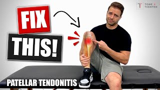 How To Fix Patellar Tendonitis  Tendinosis Jumper’s Knee Rehab Exercises [upl. by Peddada]