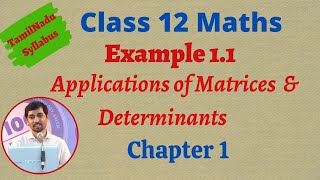 Class 12 Maths  Example 11  Chapter 1  Applications of Matrices and Determinants [upl. by Carry]