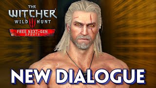 Witcher 3 New Dialogue with Dijkstra New Vampire Models and more NEXTGEN changes [upl. by Angle]