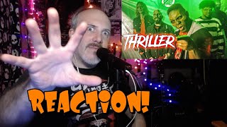 THRILLER  Michael Jackson from VoicePlay ft JNone REACTION halloween [upl. by Klement]