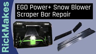 EGO Power Snow Blower Scraper Bar Repair [upl. by Sidney]