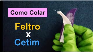 Como Colar Feltro na Fita de Cetim [upl. by Orth]