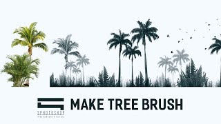 Make Tree Brush Photoshop  Photoshop Architecture [upl. by Charity]