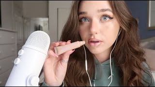 ASMR  100 Layers of Lipgloss sticky mouth sounds [upl. by Namyh]