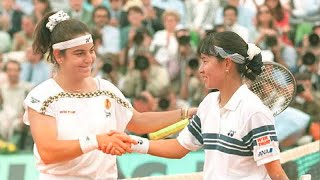 Arantxa SanchezVicario vs Kimiko Date 1995 Roland Garros SF Highlights [upl. by Sacrod]