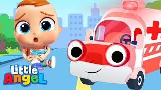 Cartoon for children How Handy Andy helps an ambulance car [upl. by Pestana325]