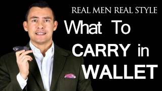 What A Man Should Carry In His Wallet  Mens Leather Billfolds  Male Style Fashion Advice [upl. by Dalury]