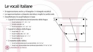 Linguistica e Fonetica lezione 2 parte 23 LIPA e la trascrizione foneticale vocali [upl. by Prady]