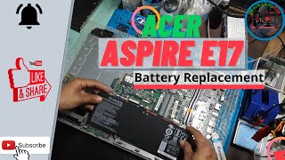 Acer Aspire E17 or E5771G7008  How to Replace Battery [upl. by Er]