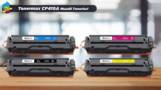 Tonermax CF410A Muadil Tonerleri Toner Tozları Tekli Drum ve Toner Çipleri [upl. by Eleumas]