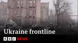 Ukraine frontline exhaustion of war in battleweary town  BBC News [upl. by Nilkoorb]