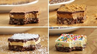 Canadian Chocolate Bars Nanaimo Bars Four Ways [upl. by Par]