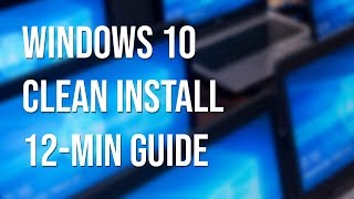 12minute guide Windows 10 fresh install from USB download to new SSDPC [upl. by Artina696]