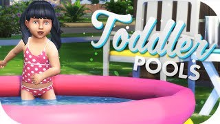 THE SIMS 4  FUNCTIONAL CC  TODDLER POOLS SLIDES AND SANDCASTLES [upl. by Ettenaej903]