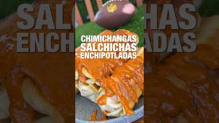 Chimichangas de salchichas enchipotladas chimichanga salchicha botana [upl. by Nnyleve]