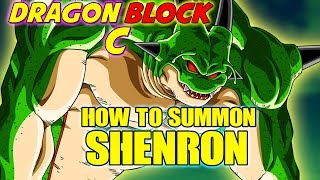 Dragon Block C  How To Summon Shenron Tutorial [upl. by Ahsaret329]