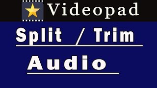 SplitTrim Audio  Videopad Tutorial 20 [upl. by Wagoner]