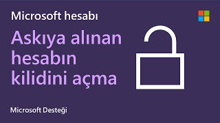 Askıya alınmış bir Microsoft hesabının kilidi nasıl açılır  Microsoft [upl. by Valeta]