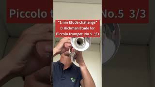 Piccolo trumpet Etude Hickman No5 33 トランペット 吹奏楽 trumpet ピッコロトランペット [upl. by Hewie88]