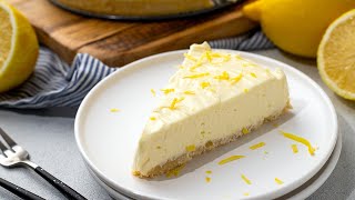 Keto NoBake Lemon Cheesecake Easy LowCarb Dessert Recipe [upl. by Ellicec16]