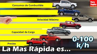 TOP 7 PICK UPs Compactas y Utilitarias ACELERACIONES CONSUMOS y Precios  Vary Topics [upl. by Laefar]