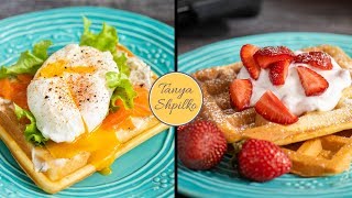 quotВенскиеquot Вафли на Кефире  Обзор Мультипекаря REDMOND  Buttermilk Waffles  Tanya Shpilko [upl. by Almeria]